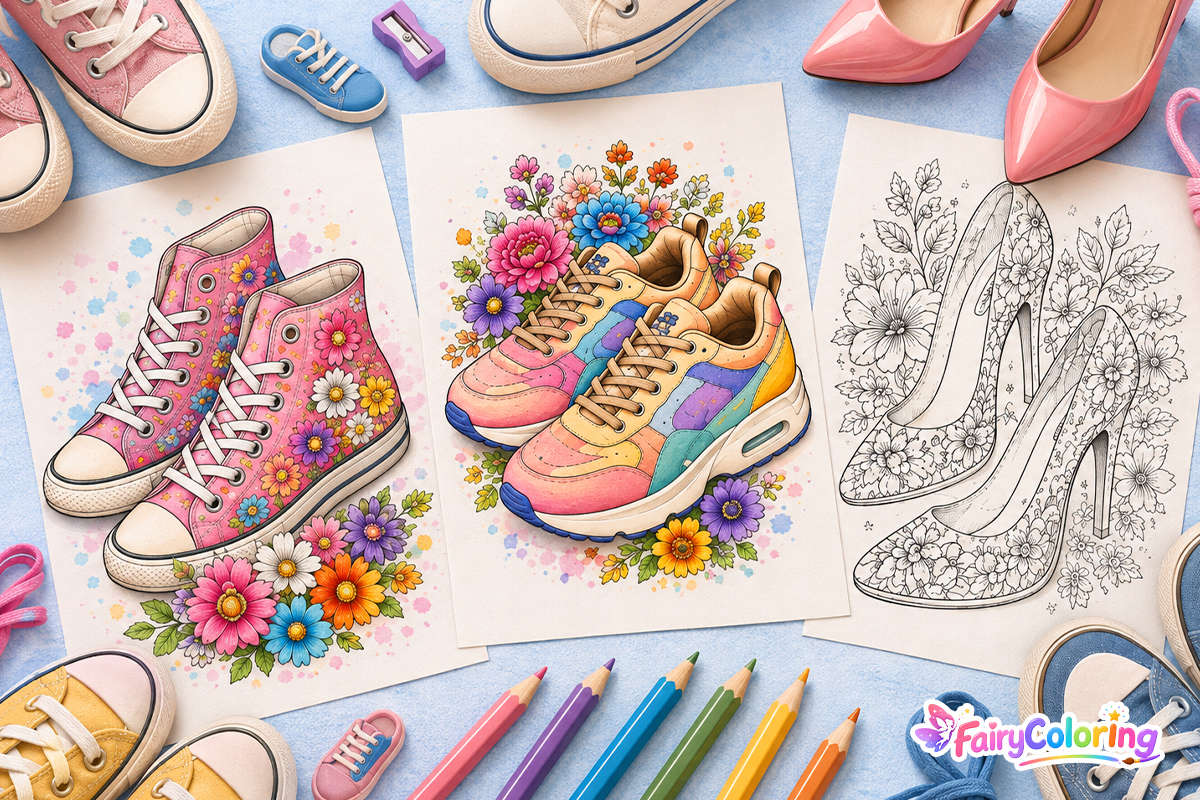 Coloring shoes